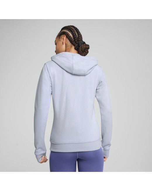 PUMA Blue Essential Full Zip Tech Fleece Hoodie