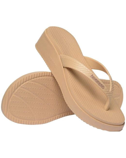 Havaianas Natural High Platform Ii Flip Flops