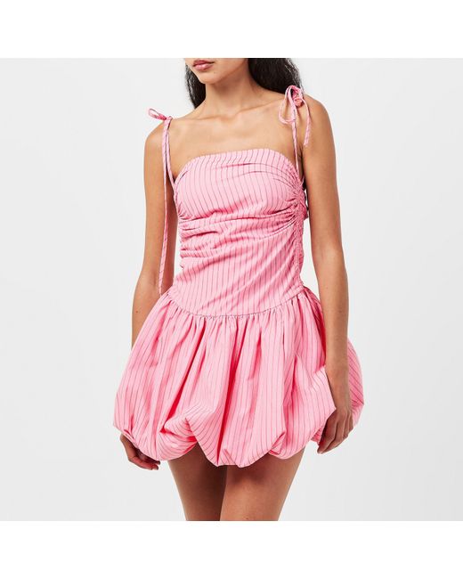 Amy Lynn Pink Alexa Mini Peplum Dress