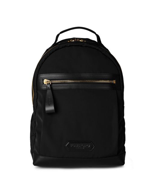 Tom Ford Black Logo Backpack for men