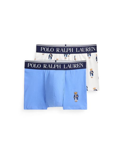 Polo Ralph Lauren Blue 2 Pack Bear Trunks for men