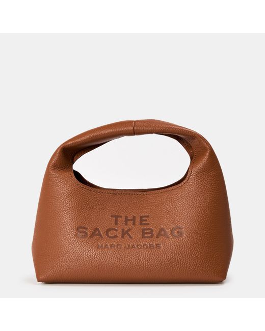 Marc Jacobs Brown The Mini Sack Handbag