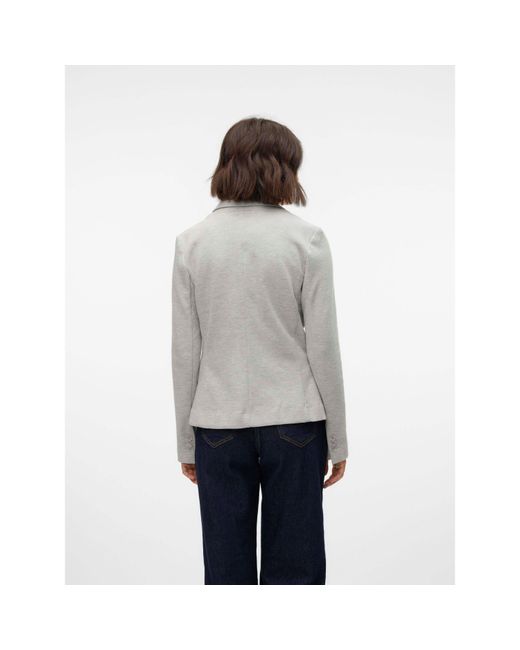Vero Moda Gray Julia Ls Blazer