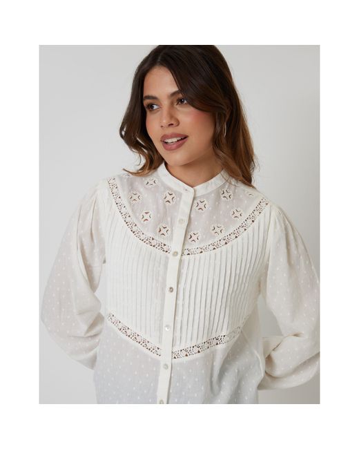 Threadbare Gray Rani Boho Short-Sleeve Blouse