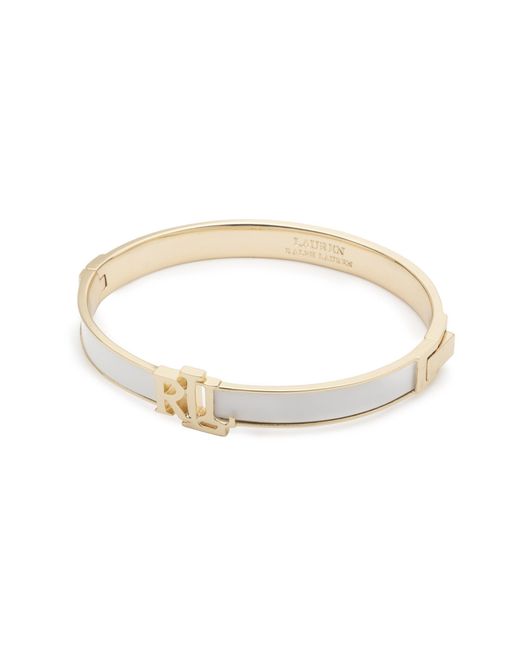 Ralph Lauren Metallic Lauren Ralph Lauren & Logo Bangle