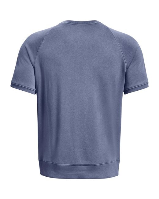 Under Armour Blue Project Rock Terry Gym Top for men