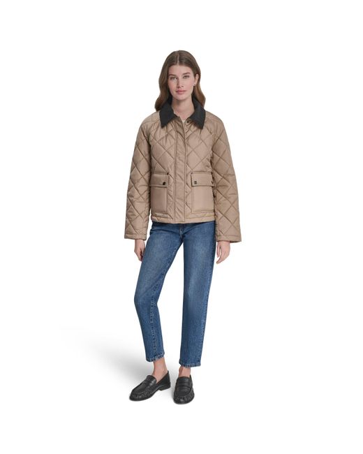 DKNY Blue Quilted Jacket
