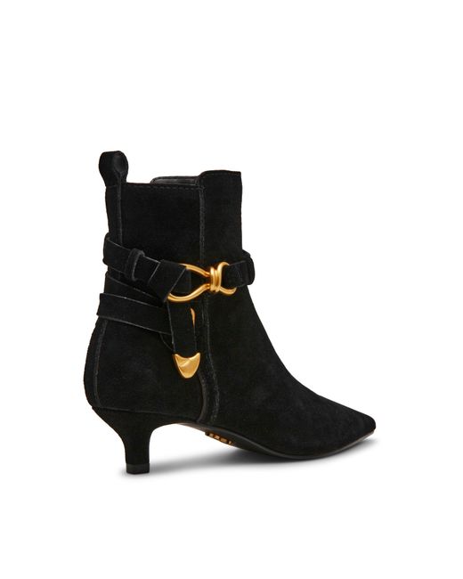 Steve Madden Black Roller Ankle Heeled Boots