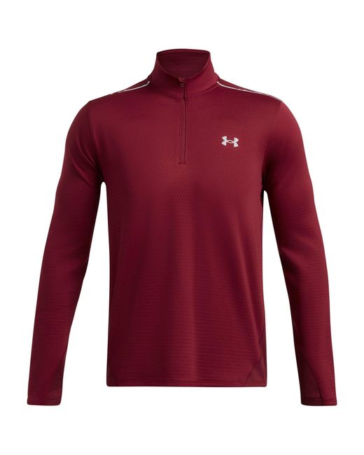 Under Armour Red Long-Sleeve Performance Gym Top for men