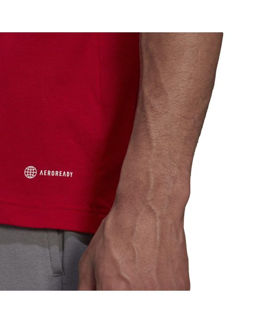 Adidas Red Ent22 T-Shirt for men
