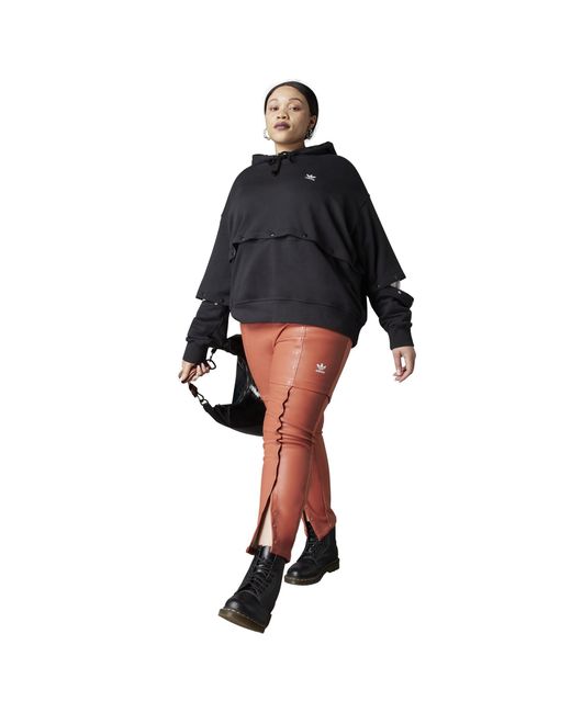 Adidas Originals Red Adidas Always Original Slim Snap Plus Size Joggers