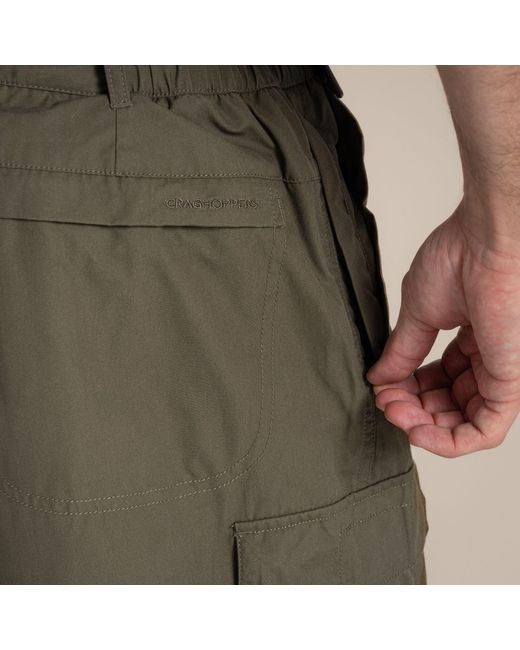 Craghoppers Gray Kiwi Convertible Water-Repellent Trousers for men