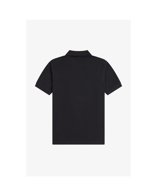 Fred Perry Black Short Sleeve Polo Shirt for men