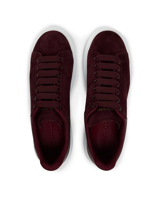 McQueen Red Oversized Leather Trainers for men
