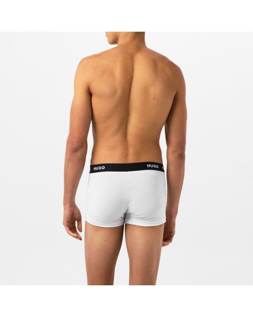 HUGO White 3 Pack Trunks for men