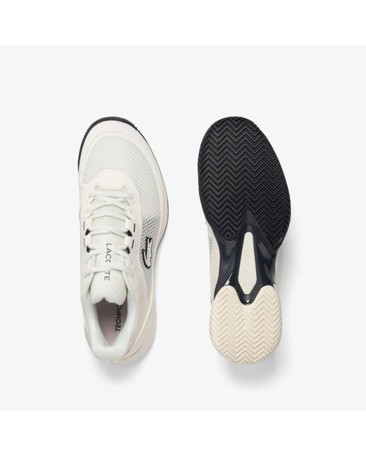 Lacoste White Tech Point Tennis Shoes for men