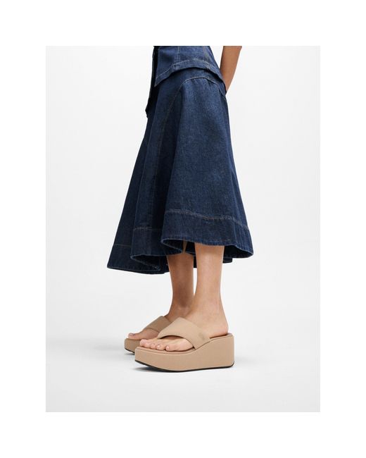 Fitflop White Platforms Wedge Sandals