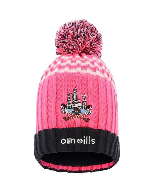 O'neill Sportswear Pink Cork Peak 83 Beanie Hat Ladies