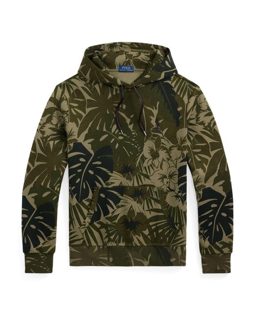 Polo Ralph Lauren Green Palm-Camo Double Knit Hoodie for men