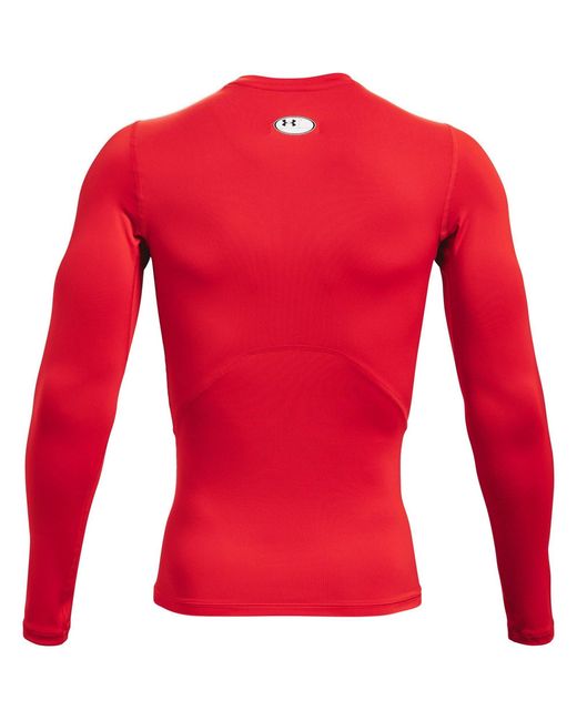 Under Armour Red Ua Hg Comp Ls Baselayer Top for men