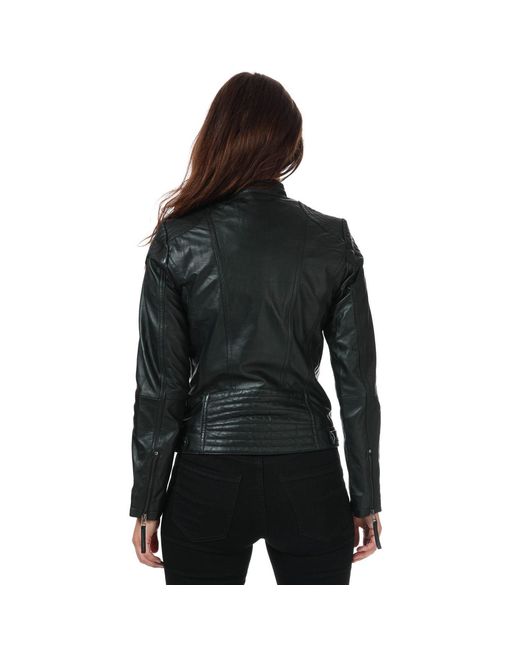 Elle Black Armin Leather Jacket