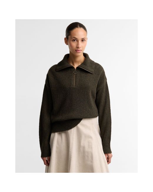 Barbour Green B.Li Lavensdale Half Ld64