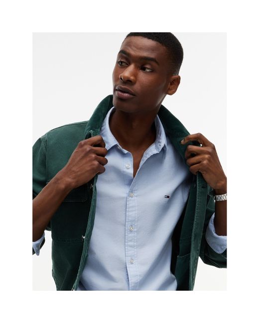 Tommy Hilfiger Blue Tj Slm Oxford Shirt Sn64 for men