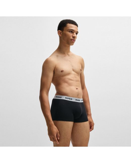 HUGO Black 3 Pack Trunks for men