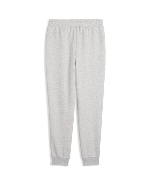 PUMA Gray Essentials Logo Slim Trousers