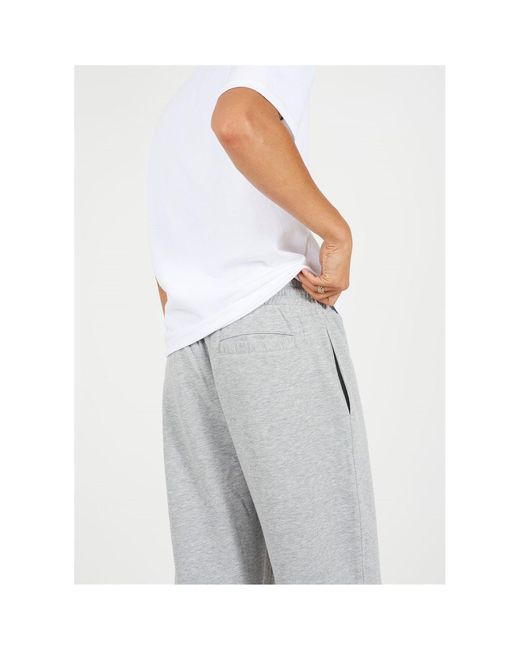 Brave Soul White Bs Wide Leg Joggers With Open Hem for men