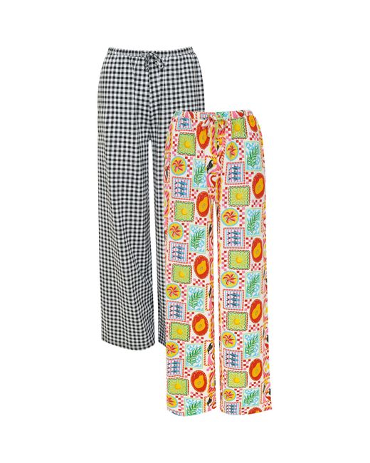 Threadbare Black Madri Wide Leg Trouser