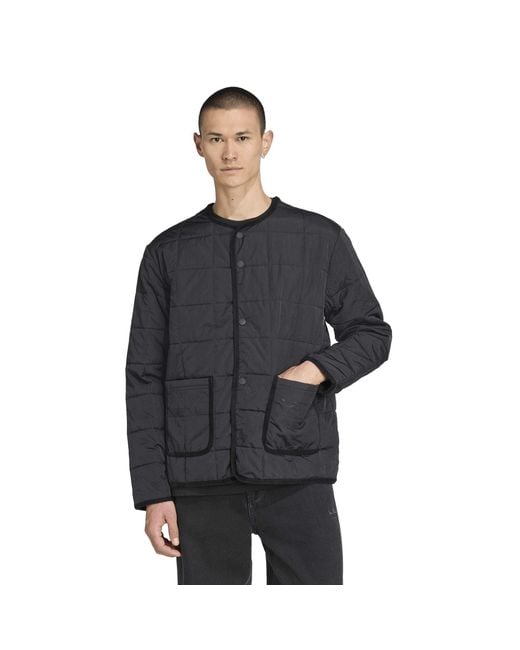 Adidas Black Quilted Jacket for men