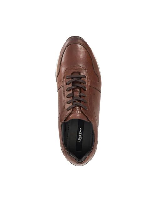 Dune Brown Tris Low-Top Trainers for men