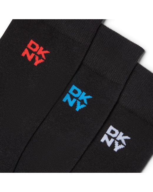 DKNY Black 3 Pack Gift Socks Fink for men