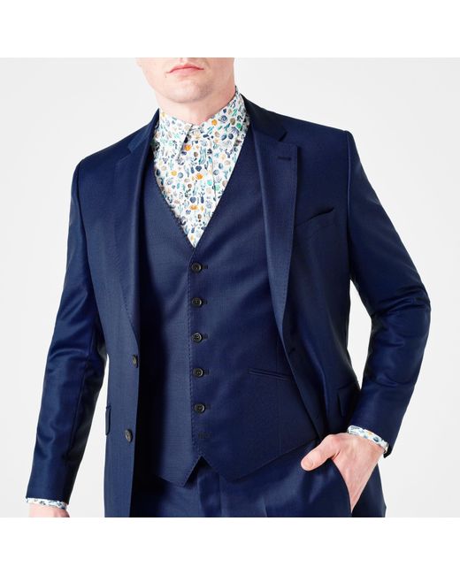 Simon Carter Blue Shark Waistcoat for men