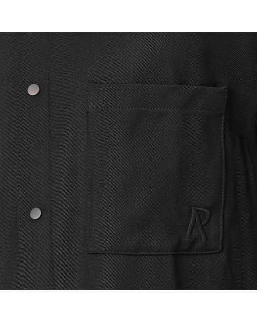 Represent Black Structured Overshirt for men