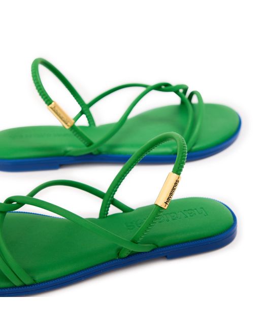 Havaianas Green Una Sandal Flip Flops