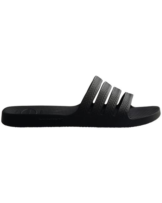 Havaianas Black Slide Flip Flops