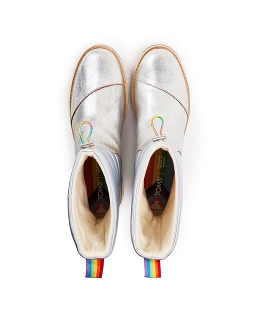 TOMS White Boot Ladies