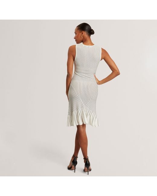 Ted Baker White Knitted Mini Dress