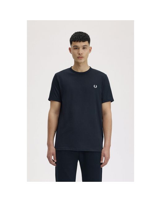Fred Perry Blue Ringer T-Shirt for men