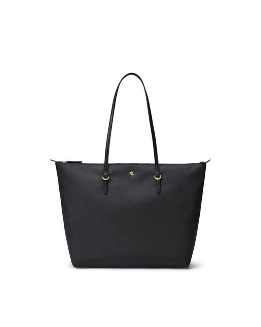 Ralph Lauren Black Large Keaton Tote Bags