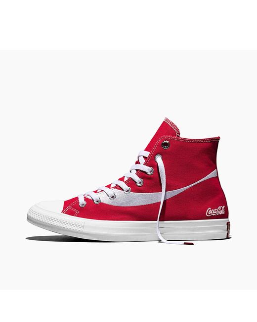 Converse Red Adults Chuck Taylor All Star Canvas High-Top Trainers
