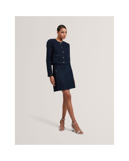 Ted Baker Blue Mini Skirt