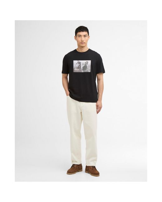 Barbour Black Hellen T-Shirt for men