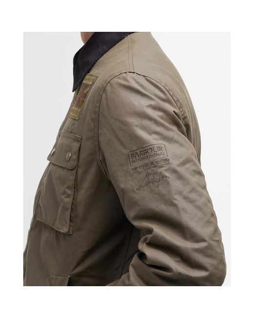 Barbour Green B.Intl Smq Waxed Jacket for men