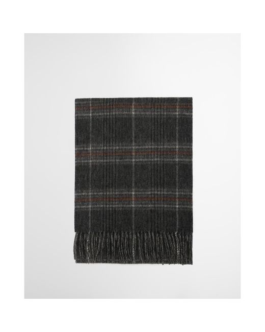 Barbour Black Marsden Reversible Lambswool Scarf