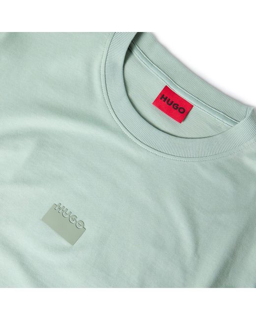 HUGO Blue Delastee Short Sleeve Polo Shirt for men
