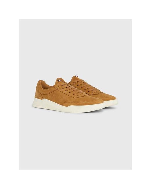 Tommy Hilfiger Multicolor Elevated Nubuck Leather Cupsole Trainers for men