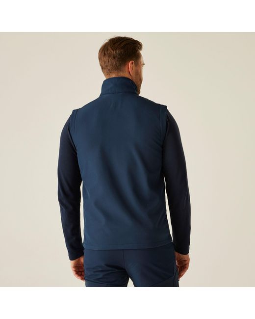 Regatta Blue Navigate 2 Layer Softshell Bodywarmer for men
